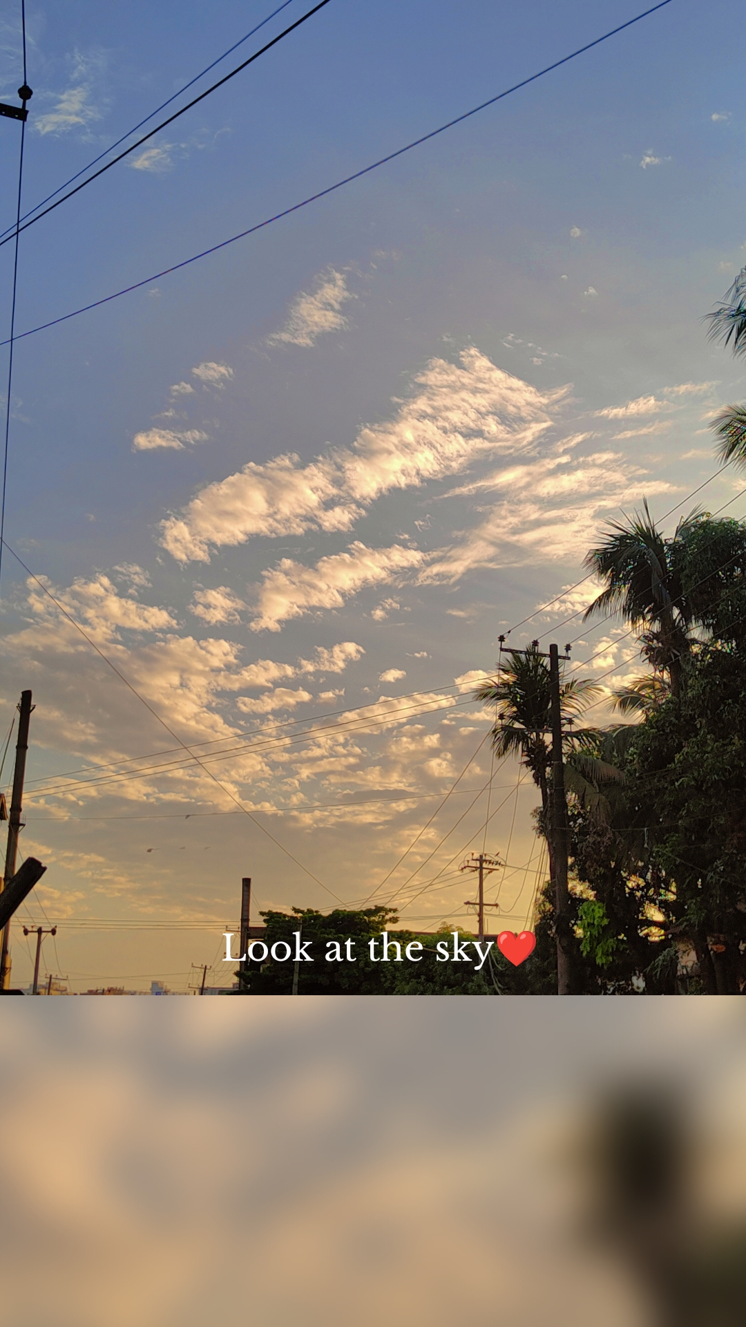 Look at the sky❤️
